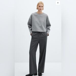 Gray Women's Wide-Leg Pants mango NWT